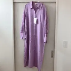 UNIQLO ロングシャツワンピース 長袖 キャミソール付き ハナタジマ XXL