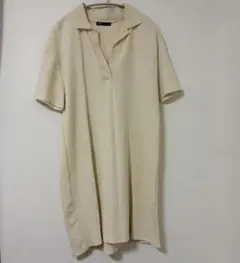 【新品未使用】ZARA スキッパーネック 半袖ポロシャツ イエロー