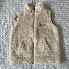 【美品】Champion フェイクファーベスト ベージュ 100cm