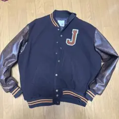 JaVa スタジャン ネイビー/ブラウン