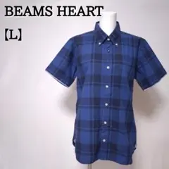 BEAMS HEART ビームスハート チェック ボタンダウンシャツ 微汚 4