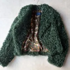 美品✨希少 KENZO ケンゾー 90s プードルファーコート 緑 花柄 F 2026年最新】Kenzo レディース 毛皮・ファーコートの人気アイテム