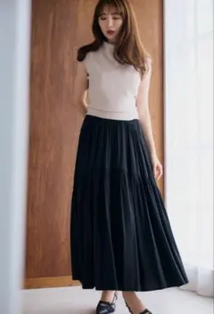 herlipto♡High-Waist Tiered Long Skirt - メルカリ