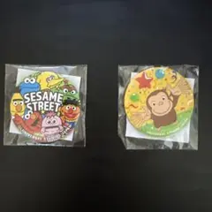 セサミストリート おさるのジョージ ピンバッジセット