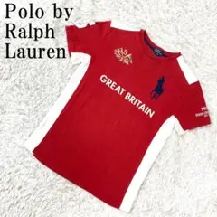 ポロバイラルフローレン 半袖Tシャツ レッド 160 B1248