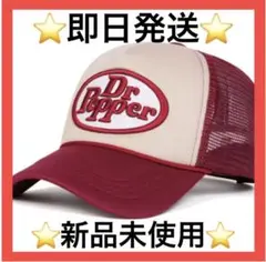 【即日発送】 Dr Pepper ドクターペッパー メッシュキャップ 赤