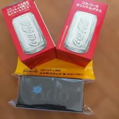コカ・コーラ オリジナルグラス 2個Adoスマホスタンドスピーカー