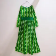 ハンドメイド オリエルタル柄 ヴィンテージ ワンピース