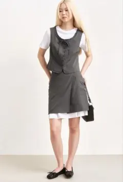 H&M レイヤードラップスカート