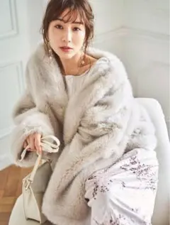 【美品】マーキュリーデュオ　エコファーコクーンコート