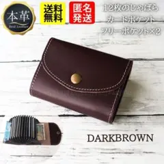 No.282 財布 小銭入れ カード 本革 レザー ウォレットコンパクト 蛇腹