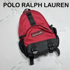 POLO RALPH LAUREN ミニリュック バックパック 赤×黒 90s