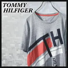トミーヒルフィガー 半袖 Tシャツ 半袖 立体 メンズ M グレー 灰 US古着