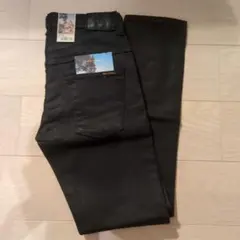 タグ付き未使用品Nudie Jeans Thin Finn ブラックコーティングのサムネイル