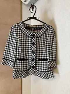最終価格❣️ナネットレポー　チェックジャケット2のサムネイル