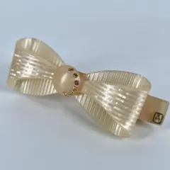 アレクサンドルドゥパリ　バレッタ　髪留め　ヘアアクセサリー　ストーン　リボン