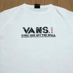 90s OLD VANS VINTAGE Tシャツ 黒楕円タグ シングルステッチのサムネイル