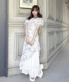 oneway イレヘムロングワンピース 黒ドット | Mercari