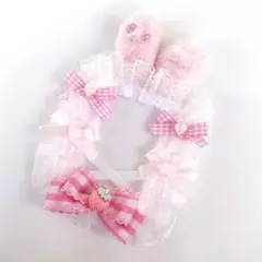いちごみるくうさぎ トレカケース レースデコ ピンク