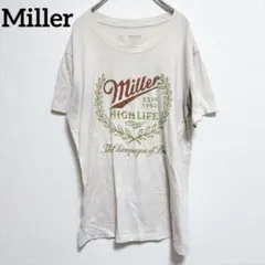 Miller ミラー ロゴプリント Tシャツ 【M】クリーム ベージュのサムネイル