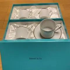 ティファニー カップ&ソーサー　4脚　ゴールド