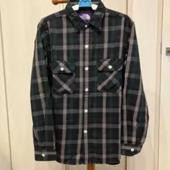 THE NORTH FACE パープルレーベルフランネルプラッドフィールドシャツ