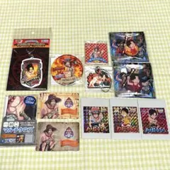 ワンピース　ポートガス・D・エース　缶バッジ　ステッカー　セット販売㉖