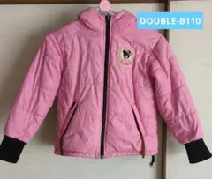 Double.B ピンクダウンコート 110cm　リバーシブル