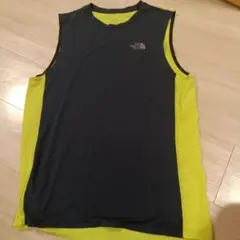 The North Face タンクトップ ネイビー/イエロー