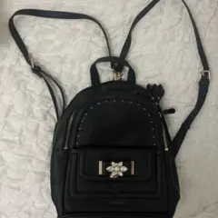 サマンサベガ リュック 小ビジュー ブラック Samantha vega