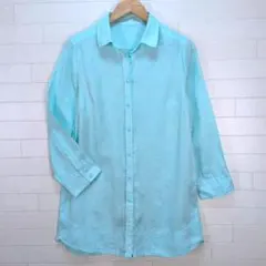 【USED】DoCLASSE　リネン　チュニック　シャツ　長袖　11号のサムネイル
