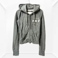 2686☆Abercrombie&Fitch パーカー　XSグレー　小さいサイズ