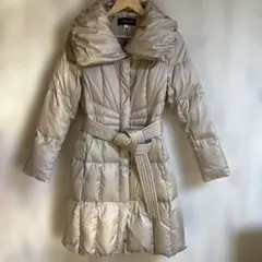 MICHEL KLEIN ベージュ ゴールドダウンジャケット 40