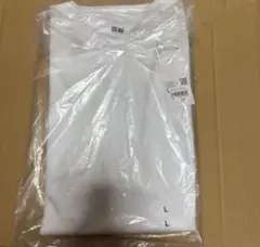 ユニクロU エアリズムコットンオーバーサイズTシャツ　ホワイト　Lサイズ　白