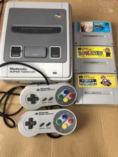 スーパーファミコン本体　カセット3本