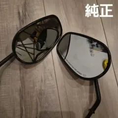 美品‼️ハーレー用　マットブラック純正ミラーのサムネイル