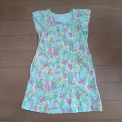 UNIQLO 花柄 半袖ワンピース 120cm