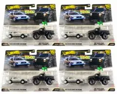 ホットウィール バックトゥザフューチャー ピックアップトラック　タイムマシン4こ