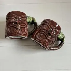 ビンテージ グリーン Tiki マグ ティキ 日本製 60S 神様 ハワイ - メルカリ