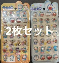 ドラえもん 硬い立体3Dシール　2枚セット