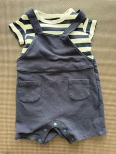 UNIQLO 80 オーバーオール　ロンパース