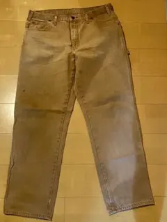 【36インチ】ディッキーズ　ダック素材　ペインターパンツ