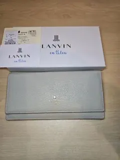 LANVIN en Bleu グレー 二つ折り財布