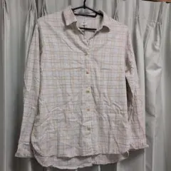 UNIQLO　長袖チェックシャツ　レディース　Lサイズ