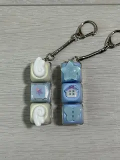 キーボード キーホルダー クリッカー2個セット