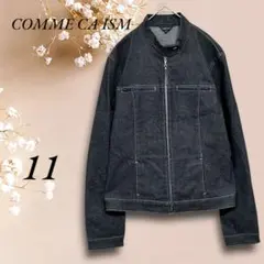 T6705【COMME CA ISM】フルジップ デニム ジージャン L