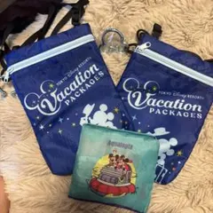 東京ディズニーリゾート バケーションパッケージポーチ2個アクアトピアバッグセット