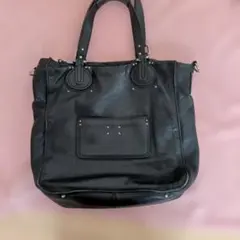 Chloe クロエ レザー トートバッグ ブラックのサムネイル