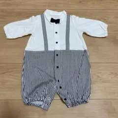 男の子　セレモニードレス　お食い初め　50〜60 フォーマル　ストライプ