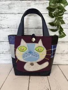 ハンドメイド トートバッグ No.607 一点物 パッチワーク風 音符 - メルカリ